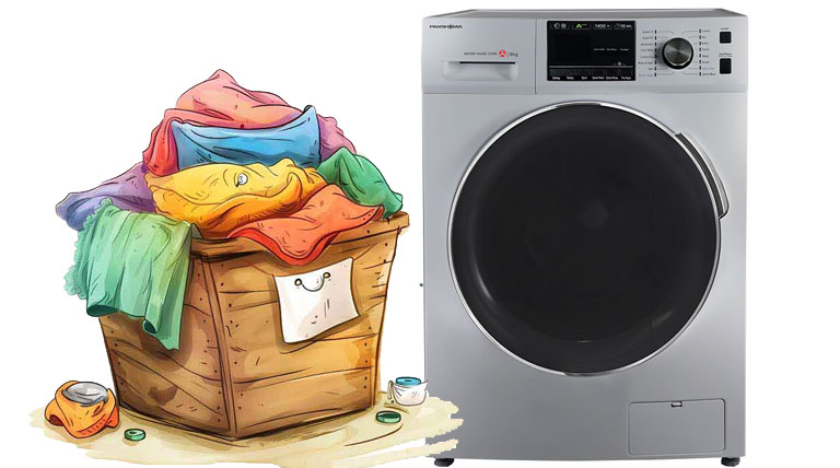 ماشین لباسشویی پاکشوما مدل BWF 40804 ST ظرفیت 8