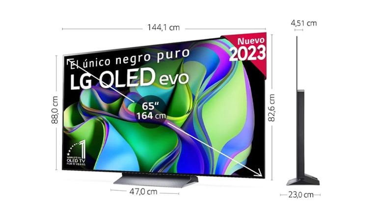 تلویزیون اولد 4K ال جی مدل C3 سایز 65 اینچ