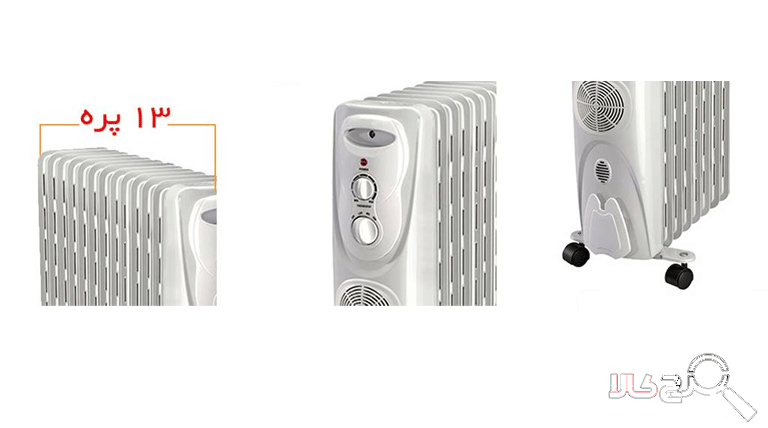شوفاژ برقی میدیا 13 پره مدل NY23ECF-13L