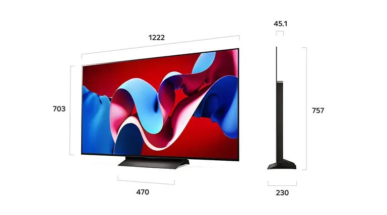 تلویزیون اولد 4K ال جی مدل C4 سایز 55