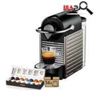 نسپرسوساز دلونگی مدل NESPRESSO PIXIE رنگ تیتانیوم