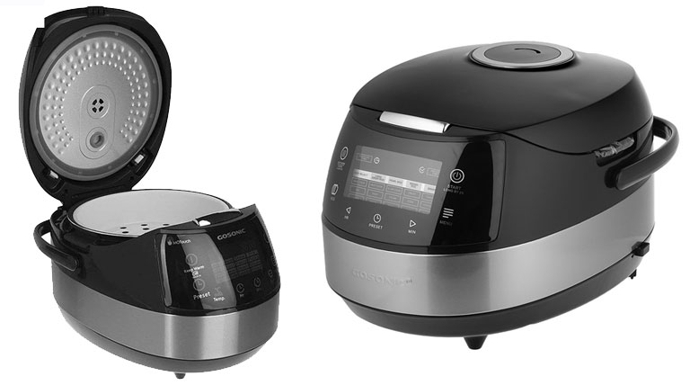 معرفی پلوپز گوسونیک مدل GRC-688 یک دستگاه پلوپز شما را از نگرانی درباره پختن برنج و غذاهای برنج نجات می دهد. اگر شانس خوبی دارید که یک پلوپز با سبد بخارپز داشته باشید، این دستگاه کوچک و قابل حمل می تواند بخارپزی را برای شما بدون نیاز به گرم کردن آشپزخانه فراهم کند. اگرچه پلوپزها از نظر ساخت و مدل ممکن است تفاوت های کوچکی داشته باشند، اما همه از روش های پخت یکسانی استفاده می کنند. با وجود پلوپزهای مدرن و قابلیت آنها در بخارپزی، پختن غذاهای مختلف مانند سبزیجات، برنج، گوشت و حتی ماهی هیچ وقت به این سادگی نبوده است. بخارپزی یکی از بهترین روش های طبخ سالم غذا است و باعث تولید غذاهای خوشمزه می شود. این روش کاملا سالم برای آشپزی است. همچنین، بخارپزی برای طبخ غذاهای سریع و به صرفه بسیار مناسب است و زمان، تلاش و هزینه های پخت و پز را کاهش می دهد. یکی از پلوپزها و بخارپزهای موجود، مدل چند کاره پلوپز گوسونیک GRC-688 است که ویژگی های آن را در ادامه بررسی خواهیم کرد. طراحی پلوپز گوسونیک مدل GRC-688 پلوپز چند کاره گوسونیک مدل GRC-688 روشی آسان برای پخت برنج است. با ظرفیت 5 لیتر، فضای کافی برای پختن 10 فنجان برنج را دارد و به کمک آن می‌توانید بهترین و خوشمزه ترین غذاها را آماده نمایید. توان واقعی 850 وات برای خانواده‌های بزرگتر که عاشق آشپزی هستند مفید است و انواع غذاها را در زمانی سریع‌تر از حالت عادی آماده می‌کند. این دستگاه مدرن دارای ۲۰ برنامه پخت غذای از پیش تعیین شده است که با آن می‌توانید تنها با یک لمس غذاها را تهیه کنید. به کمک این دستگاه می‌توانید مواردی مانند؛ قابلیت پخت برنج با ته دیگ ، کیک ، پیتزا ، سوپ ، حلیم ، سرخ کن ، بخارپز ، خورشت و ... را در زمانی کوتاه تهیه نمایید.  پلوپز چند کاره گوسونیک مدل GRC-688 دارای طراحی شیک و به‌روزی است که محیط خانه و آشپزخانه شما را مدرن می‌کند. این پلوپز شامل یک کفگیر به همراه یک سینی اضافی برای بخارپز کردن ماهی یا سبزیجات است که این قطعه را بسیار متنوع می‌کند. کاسه جداشدنی آن تمیز کردن آسان را امکان پذیر می‌کند و قابلیت شستشو را نیز در بخش‌های قابل جدا شدن فراهم می‌کند. علاوه بر این از دستگاه می‌توان برای بخارپز کردن سبزیجات استفاده کرد، همچنین شامل پارو برنج است که یک مزیت اضافی است و باعث می‌شود این پلوپز برای آشپزخانه شما ضروری باشد. رنگ بدنه مشکی/ سیلور است که در فضای خانه شما شیک به نظر می‌رسد. پنل کنترلی در پلوپز چند کاره گوسونیک مدل GRC-688 کاملا لمسی است و دسترسی به دما و برنامه‌ها را آسان می‌کند. این دستگاه همچنین دارای سبد سرخ‌ کن است که به کمک آن می‌توانید انواع سرخ کردنی های لذیذ و خوشمزه را تهیه نمایید. ابعاد این دستگاه 29×40×26 سانتیمتر و وزن آن 8.5 کیلوگرم است که قابل حمل بوده و بخش زیادی از محیط را نیز نمی‌گیرد. ویژگی‌های و پلوپز چند کاره گوسونیک مدل GRC-688 پلوپز دیجیتالی پلوپز گوسونیک مدل GRC-688