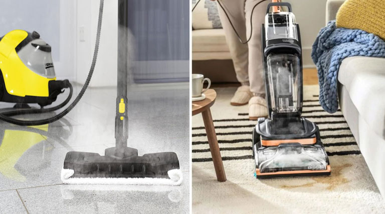 مقایسه بخارشوی و فرش شوی از لحاظ قدرت موتور