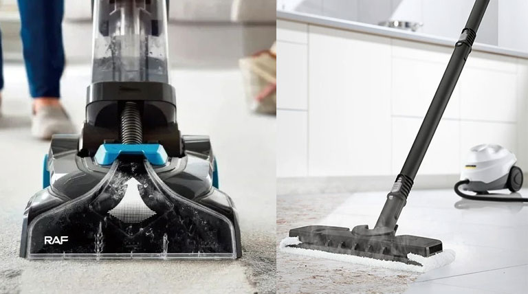 مقایسه بخارشوی و فرششوی از نظر هزینه