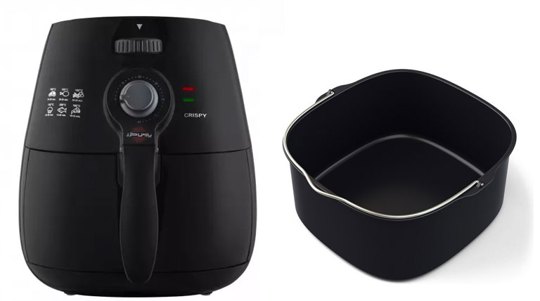 سرخ کن بدون روغن پارس خزر مدل crispy با ظرف کیک