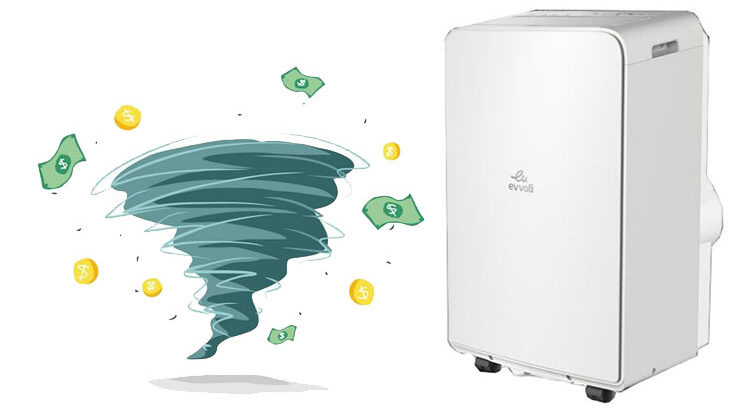 کولر گازی پرتابل 12000 ایوولی مدل EVPR-12