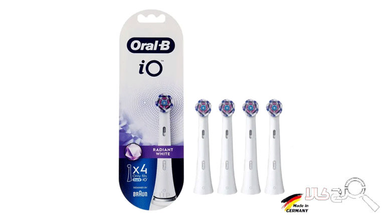 سَری مسواک برقی اورال-بی IO Radiant White 4pcs