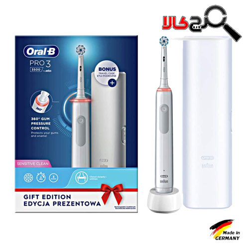 مسواک برقی اورال-بی پرو ۳ مدل ۳۵۰۰ سفید