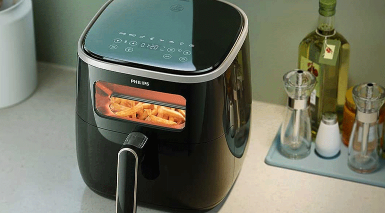 روش تمیز کردن شیشه سرخ کن